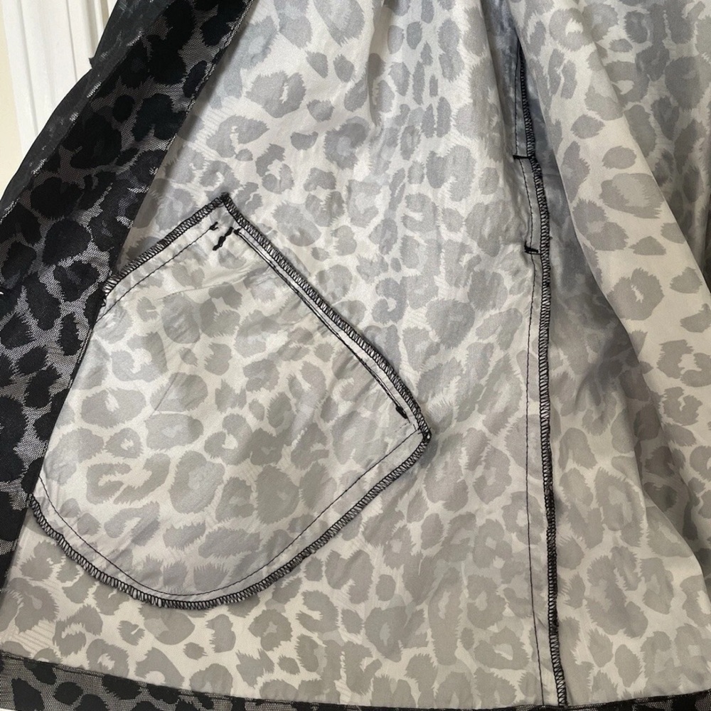 Ruby Rd. Black and Gray Leopard Print Jacket - Picture 7 of 7